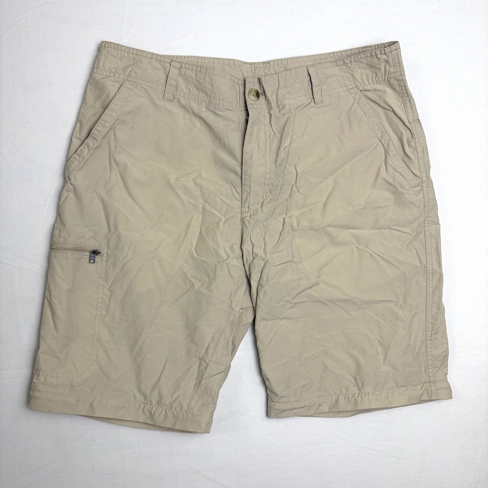 Columbia Mens Khaki Convertible Cargo Shorts Tan‎ Size 34W Gorp Hiking Fishing